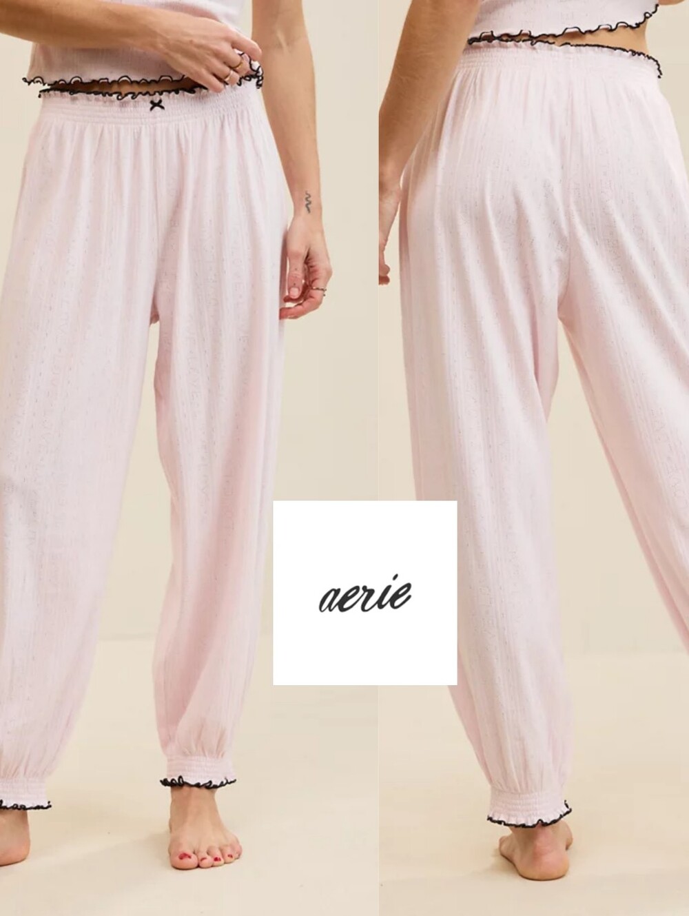 Aerie Pointelle Cami & Balloon Pants Set
